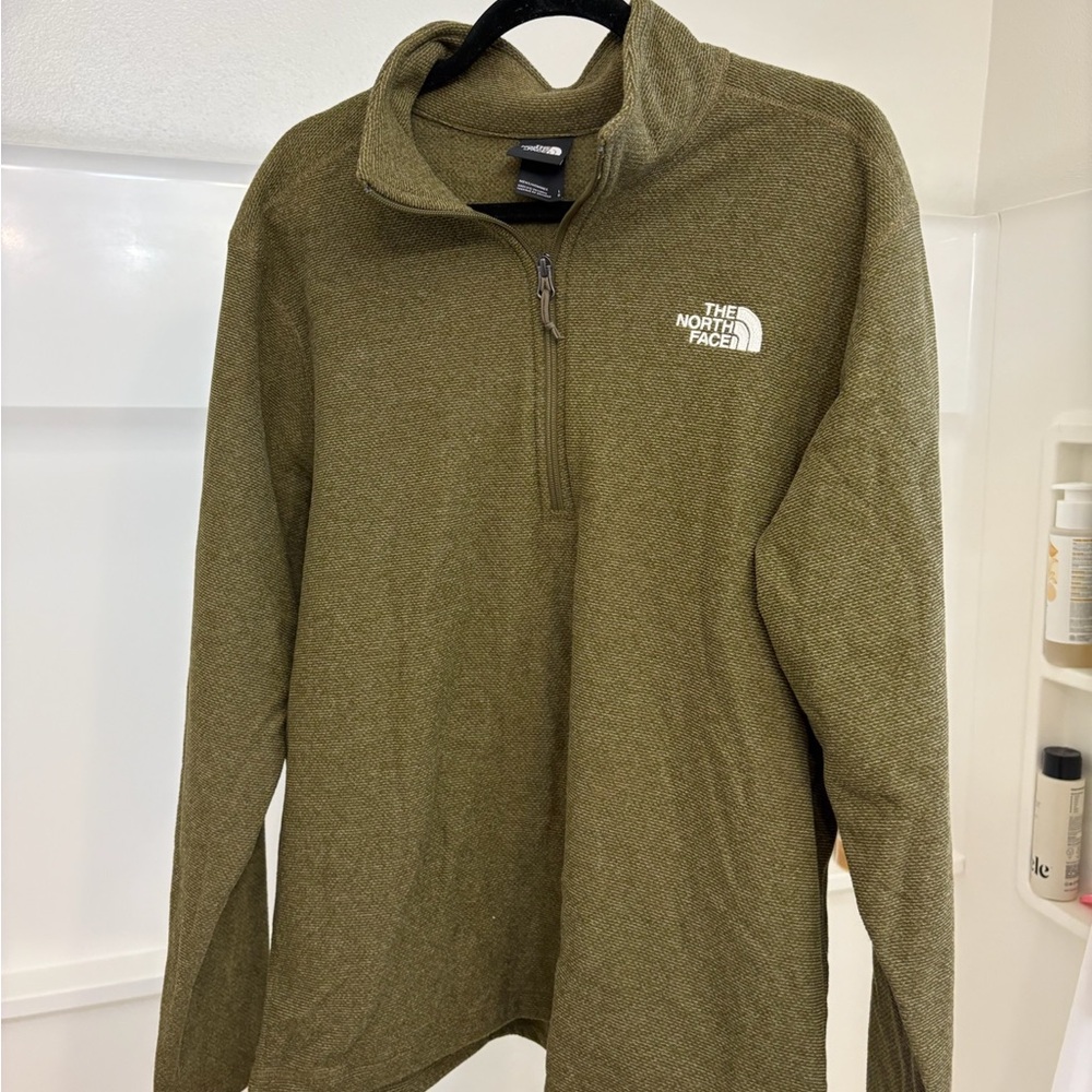 The North Face Men's Green Zip-Up Sweater